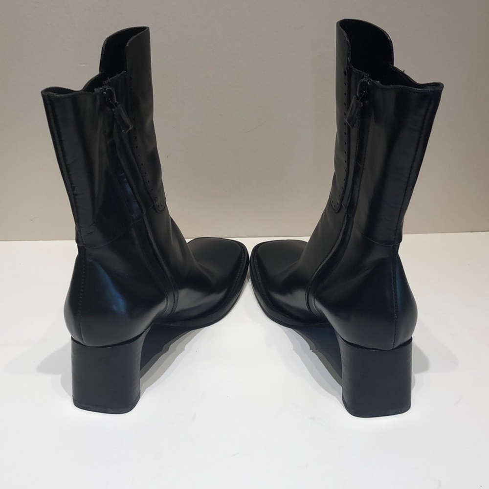 Vintage Costume National Italian Leather Blck Boot - Picture 3 of 5